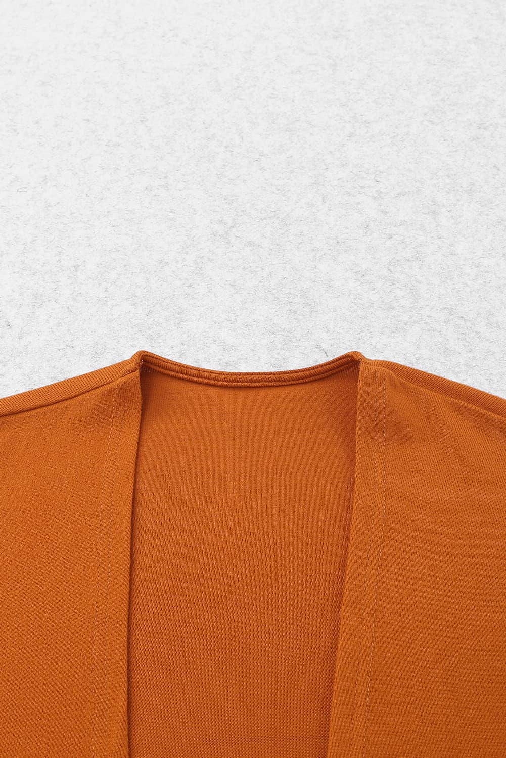 Orange Leopard Print Colorblock Patchwork Knit Cardigan